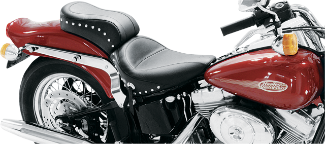 Mustang Original Studded Seat for 2000-2007 Harley Softail Fat Boy Heritage 75076