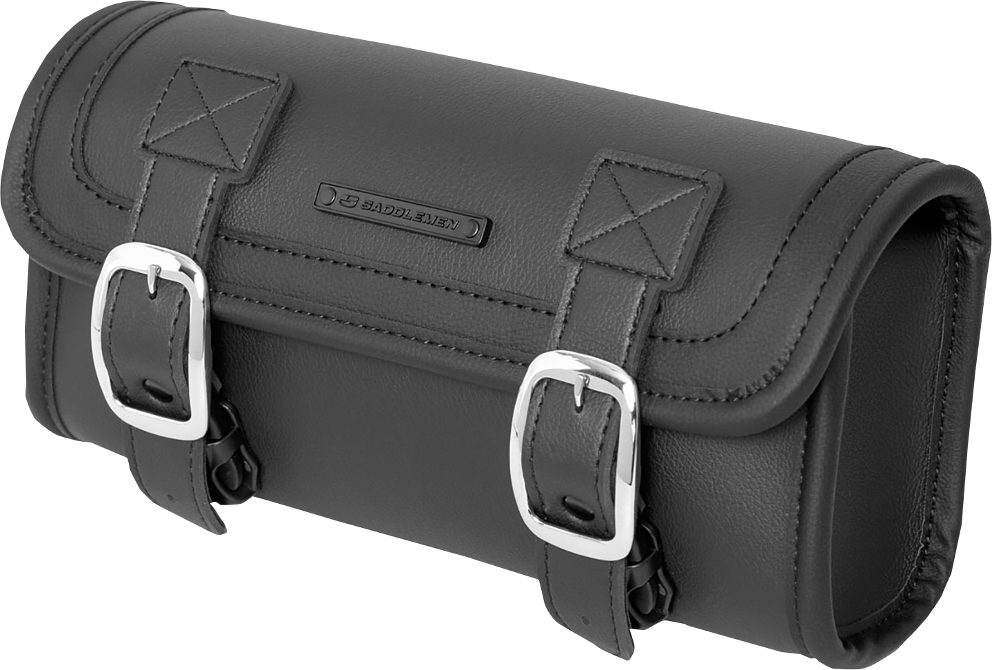 Saddlemen Front Fork Motorcycle Syn Leather 12"x6"x4" Tool Bag for Harley
