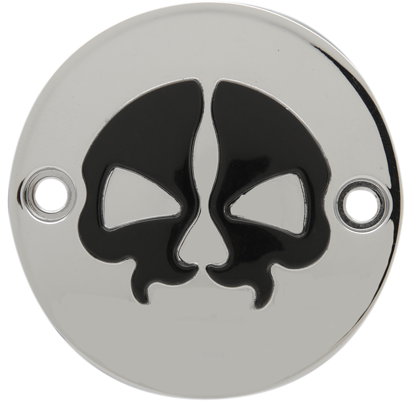 Drag Specialties Split Skull Timing Points Cover for 2017-25 Harley Davidson M8