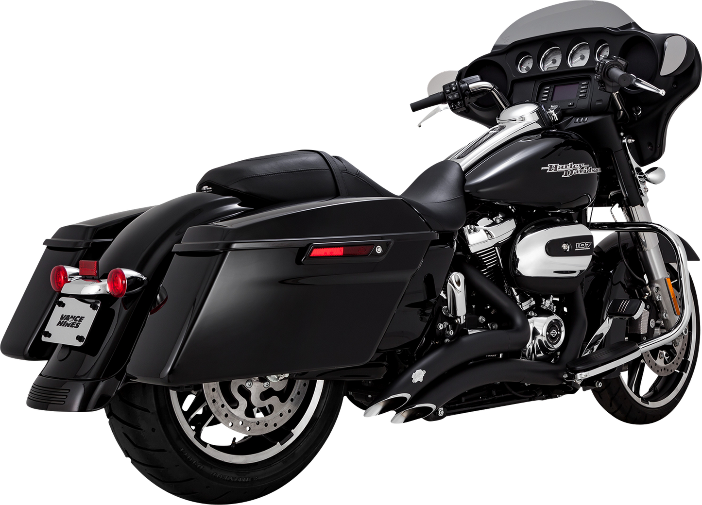 Vance & Hines Big Radius Black Exhaust System 2017-2022 Harley Touring Models