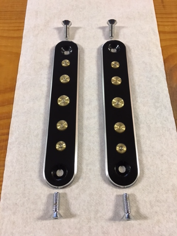 JT's Cycles Black Spotlight Eliminator Plates Once Fired Bullets 94-13 Harley