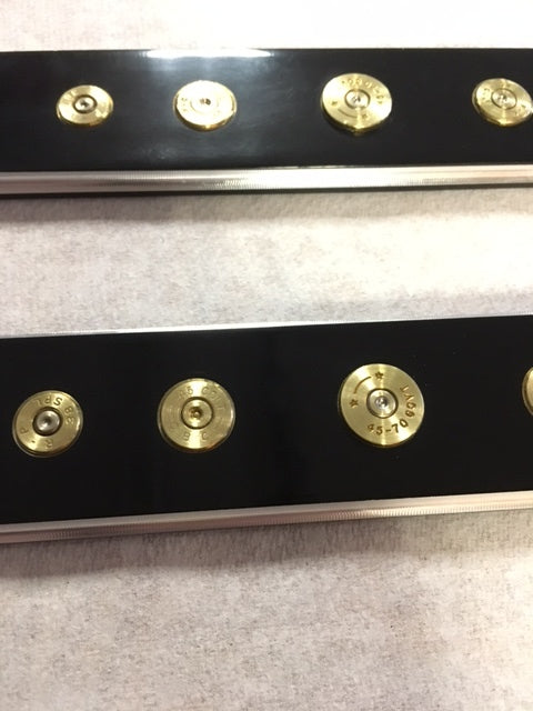 JT's Cycles Black Spotlight Eliminator Plates Once Fired Bullets 94-13 Harley