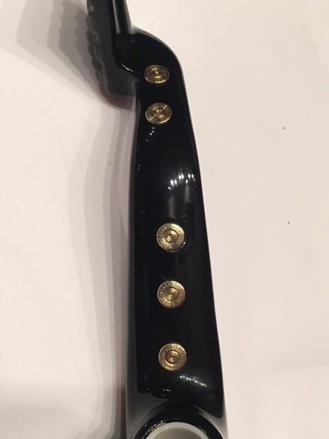 JT's Cycles genuine once fired .223 bullets black Brake Pedal Harley sportster