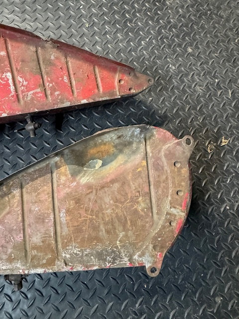 vintage genuine Indian 741 military Gas Fuel Tanks Left and Right