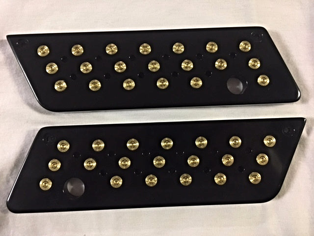 JT's Cycles once fired .223 bullets Black Saddlebag Latch Covers 93-13 Harley