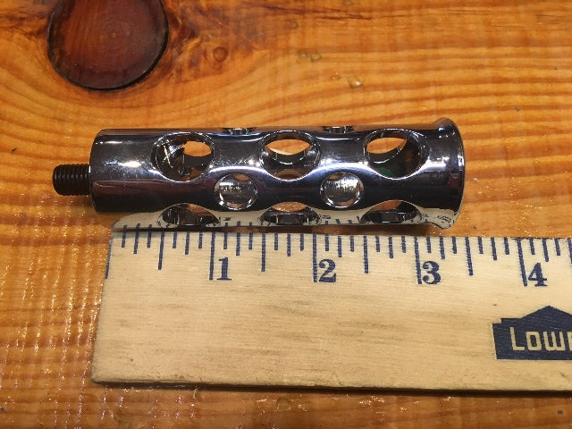 JT's Cycles Genuine .50 Caliber BMG Bullets Chrome Footpegs Kit for Harley