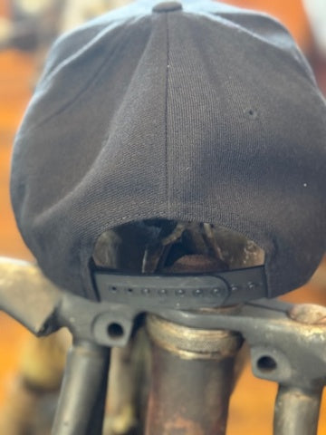 JT's Cycles Custom Motorcycle Shop Premium Snapback Hat Flat Bill Cap
