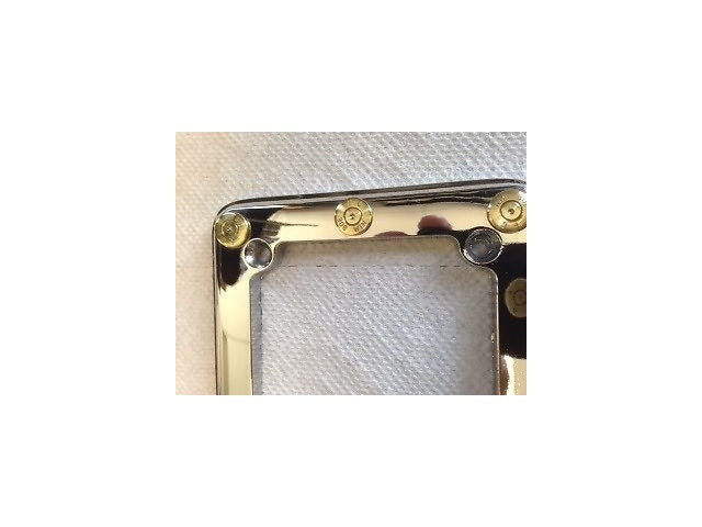 JT's Cycles .308 Genuine Once Fired Bullets Chrome License Motorcycle Plate