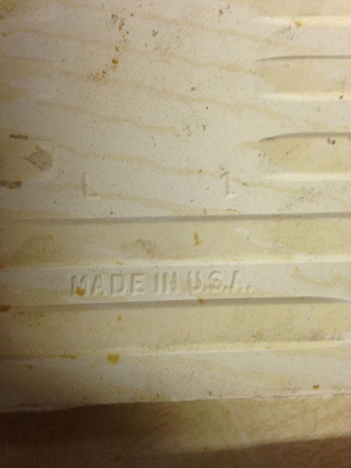 8 Vintage 4.25" Ceramic Bathroom Kitchen Tile White with Gold Speckle