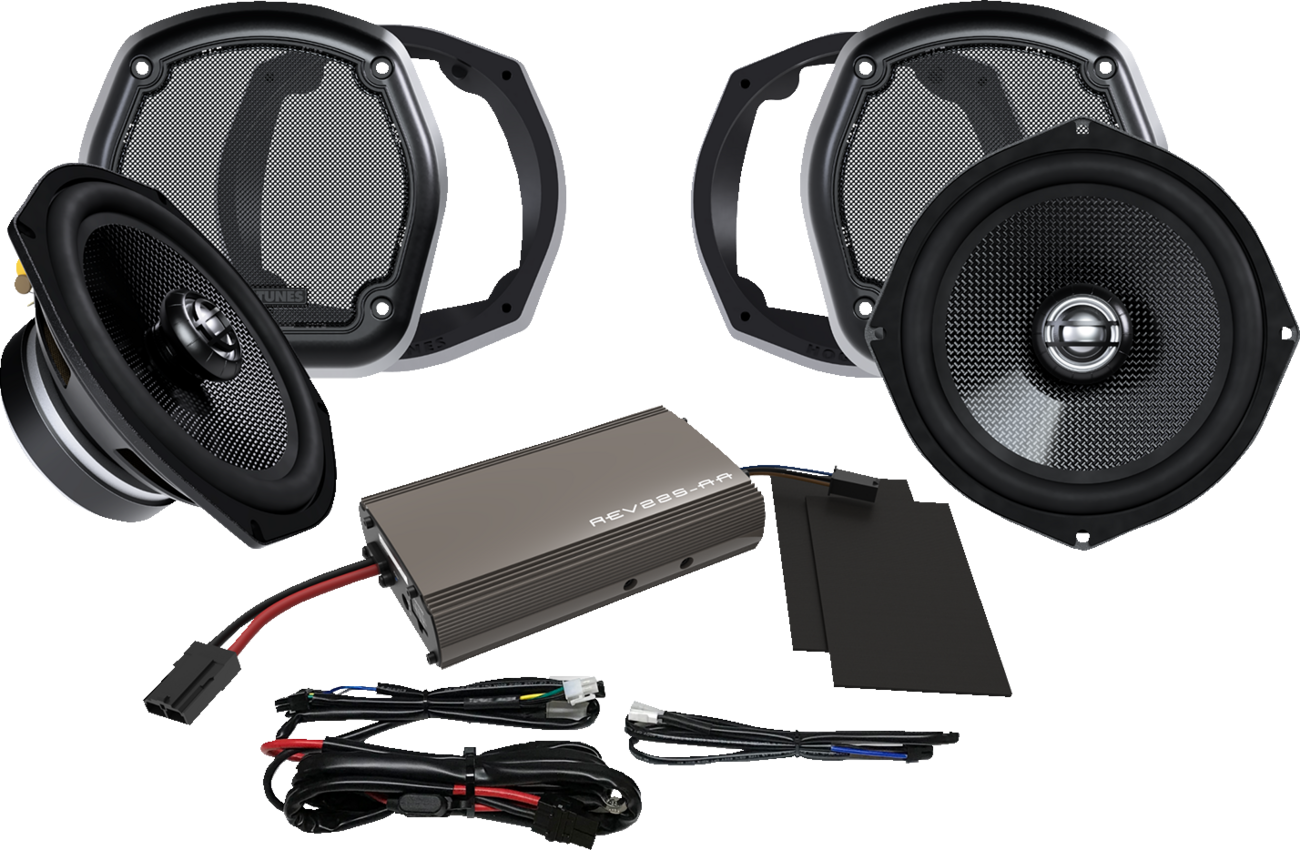 Hogtunes Lower Fairing 7" Speaker & Amplifier Kit for 1999-2013 Harley Touring