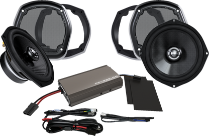 Hogtunes Lower Fairing 7" Speaker & Amplifier Kit for 1999-2013 Harley Touring