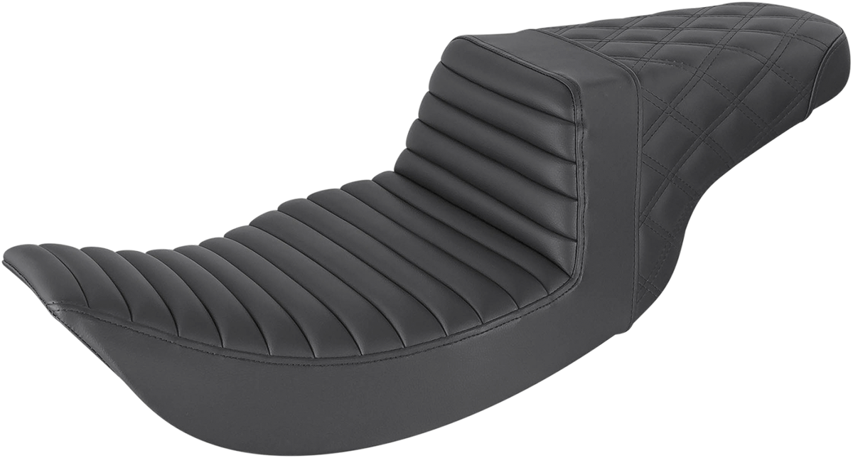 Saddlemen Black Step Up Ultra Foam Gel Seat for 1997-2007 Harley Road King FLHX