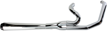 Bassani 2-1 Megaphone Chrome 4" Road Rage Exhaust 1991-2005 Harley Dyna Models