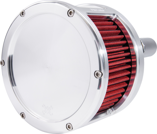 Feuling BA Race Solid Raw Red Air Cleaner Kit 2017-2024 Harley Touring Softail