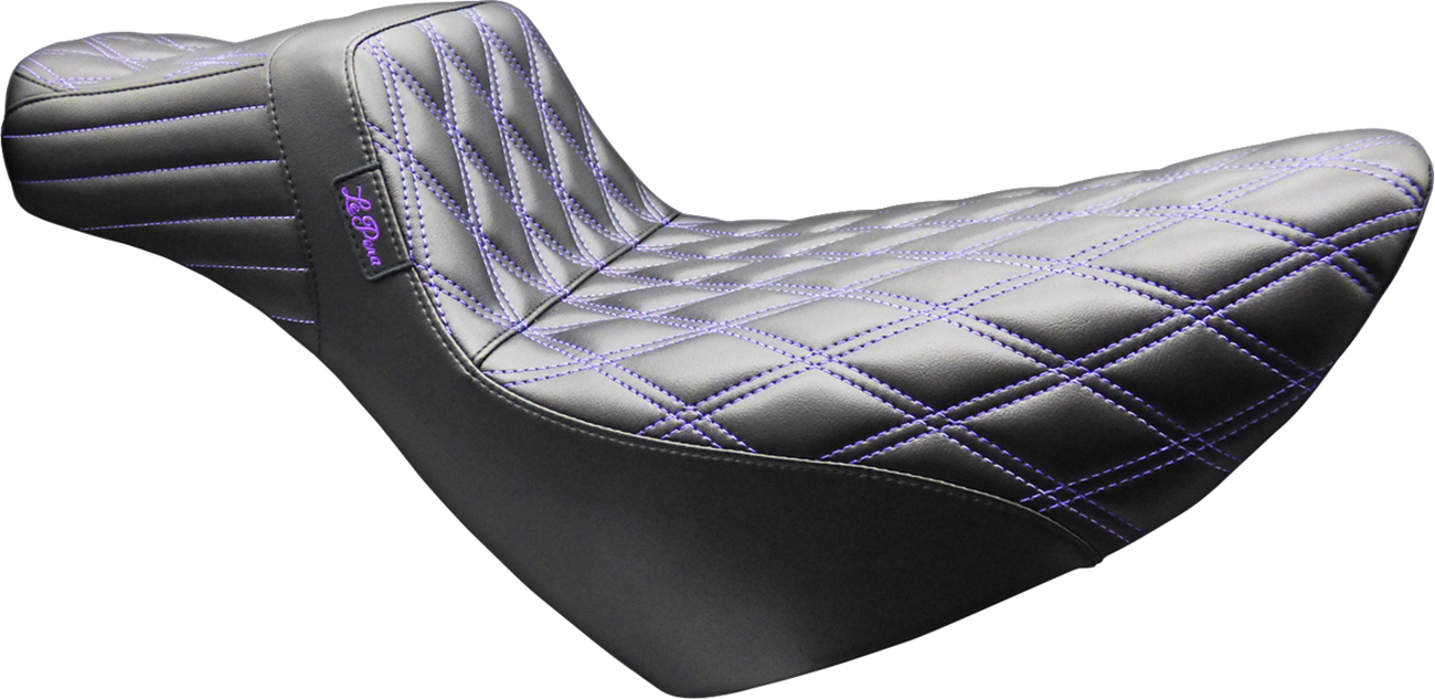 Le Pera Tailwhip Daddy Long Legs Purple Diamond Seat for 2018-26 Harley Softail