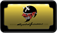 Cycle Visions Black LED Rear Universal Motorcycle License Plate Frame Harley