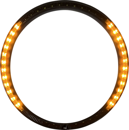 Custom Dynamics Black Turn Signal Headlight Trim Ring 2014-2024 Harley Touring