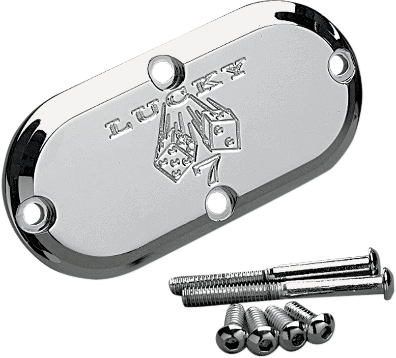 Joker Machine Lucky 7 Chrome Inspection Cover for 1969-06 Harley Softail Touring