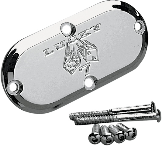Joker Machine Lucky 7 Chrome Inspection Cover for 1969-06 Harley Softail Touring