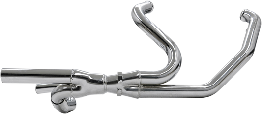 Bassani 2X2 Dual Chrome Dual Exhaust Headpipe fits 2009-2016 Harley Touring FLHX