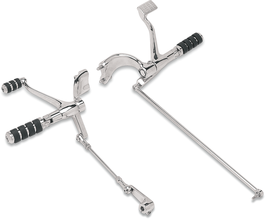 Drag Specialties Chrome Forward Control Kit 2004-2013 Harley Sportster Models