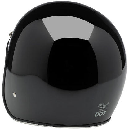 Biltwell Bonanza DOT 3/4 Gloss Black Motorcycle Riding Street Racing Helmet
