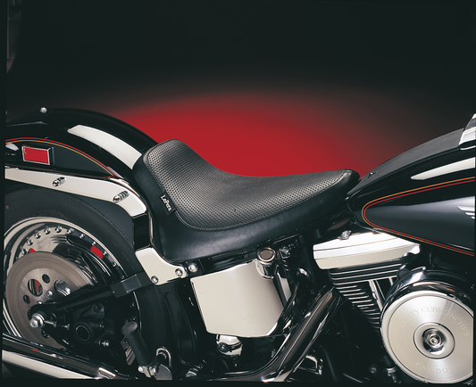 Le Pera Silhouette Basketweave Solo Seat fits 1984-1999 Harley Softail LN-870