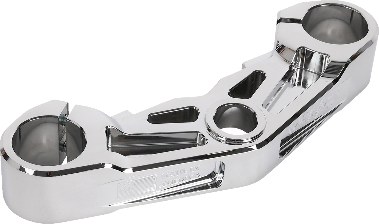 Thrashin Supply Chrome Bottom Triple Tree fits 2024 Harley Road Glide FLTRX