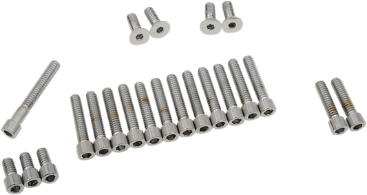 Drag Specialties Chrome Primary Cover Bolt Kit 70-84 Harley Dyna Touring Softail