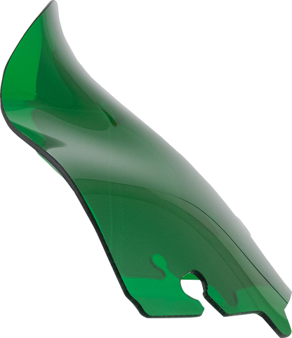 Klock Werks Kolor Flare 6.5" Green Windshield for 2014-2023 Harley Touring FLHT