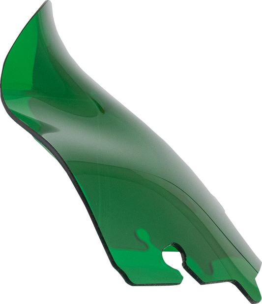 Klock Werks Kolor Flare 6.5" Green Windshield for 2014-2023 Harley Touring FLHT