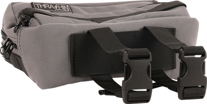 Thrashin Supply Gray Motorcycle Handlebar Storage Bag Plus for Harley THB-0018