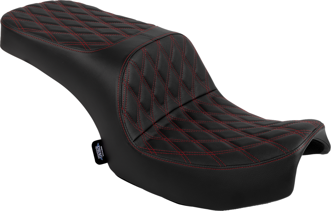 Drag Specialties Freedom Red Diamond Seat fits 20-25 Indian Challenger Chieftain