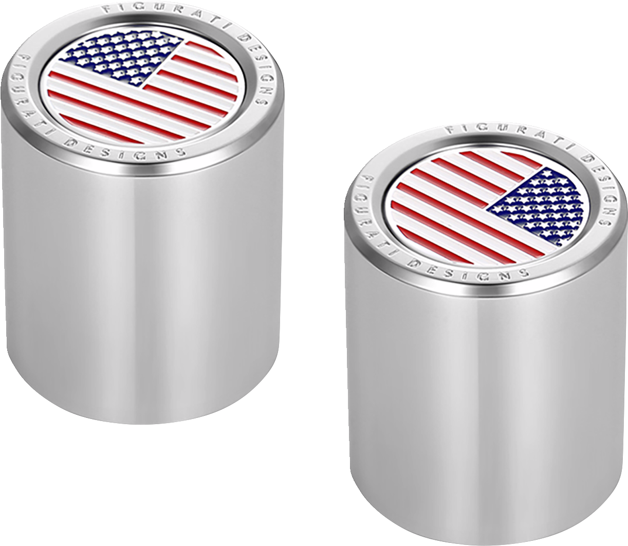 Figurati Designs American Flag Docking Hardware Covers for Harley Davidson