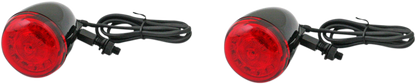 Custom Dynamics ProBeam Red Universal LED Rear Bullet Turn Signal Kit Harley