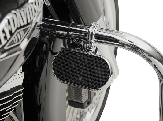 Hogtunes Black UTV Side by Side Offroad Universal Handlebar Speaker Audio Kit