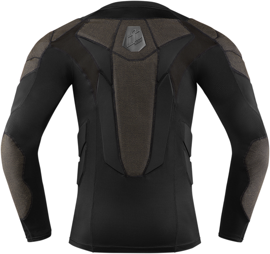Icon Unisex Black Field Armor Chest Compression motorcycle Riding Under Shirt