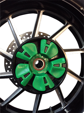 Alloy Art Green Cush Drive Rear Motorcycle Dampener fits 2009-19 Harley Touring
