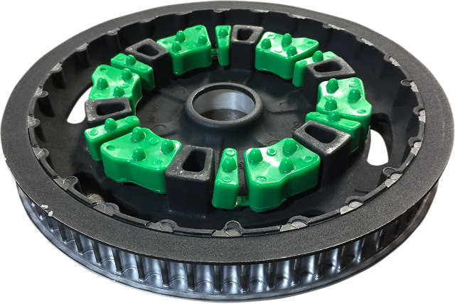 Alloy Art Green Rear Cush Drive Dampener fits 08 Harley FLHT & 2008-20 Tri Glide
