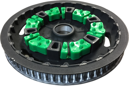 Alloy Art Green Rear Cush Drive Dampener fits 08 Harley FLHT & 2008-20 Tri Glide