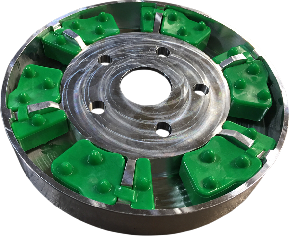 Alloy Art Green Rear Cush Drive Dampener fits 08 Harley FLHT & 2008-20 Tri Glide