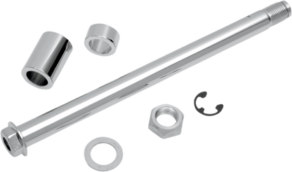 Drag Specialties Chrome Rear Motorcycle Axle Kit 2008-2017 Harley Dyna FXD FXDB