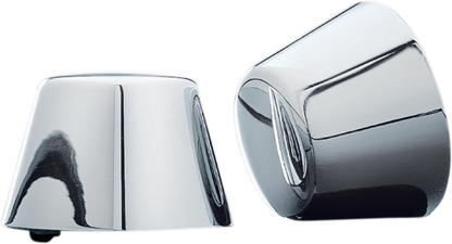 Kuryakyn Chrome Front Axle Caps fits 84-06 Harley Davidson Softail Sportster