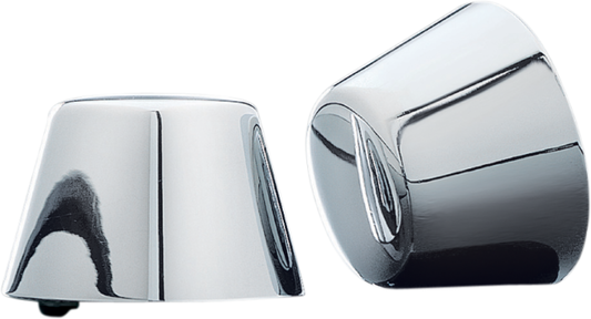 Kuryakyn Chrome Front Axle Caps fits 84-06 Harley Davidson Softail Sportster
