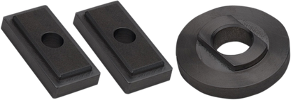 jims Black Rear Axle Lockdown Adjuster Kit 73-04 Harley Touring Softail XL FXWG