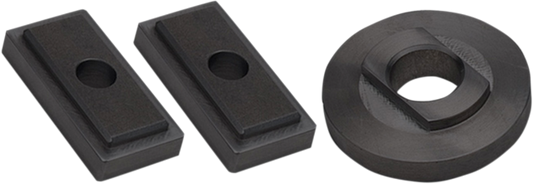 jims Black Rear Axle Lockdown Adjuster Kit 73-04 Harley Touring Softail XL FXWG