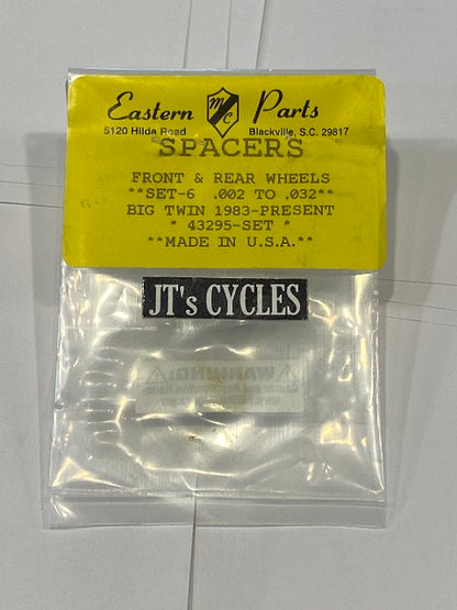 Eastern Motorcycle Parts Universal Motorcycle 3/4" Rear Axle Shim Kit for Harley