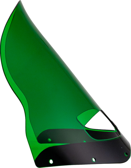 Klock Werks 15" Kolor Flare Green Road Warrior Fairing Motorcycle Windshield