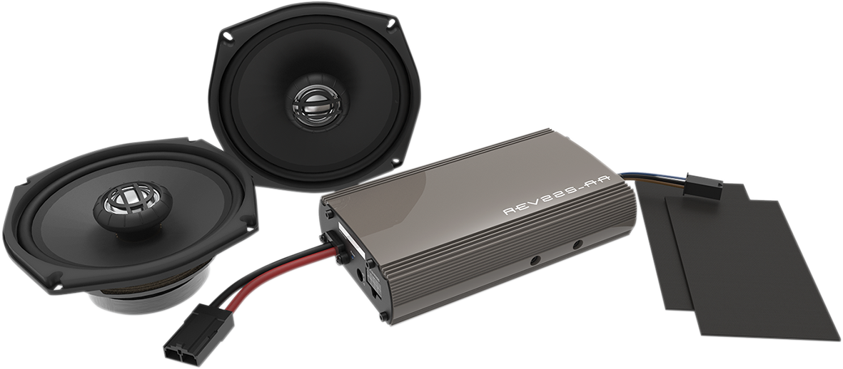Hogtunes Gen 3 Front Fairing Amplifier 5 1/4" Speaker Kit 1998-13 Harley Touring