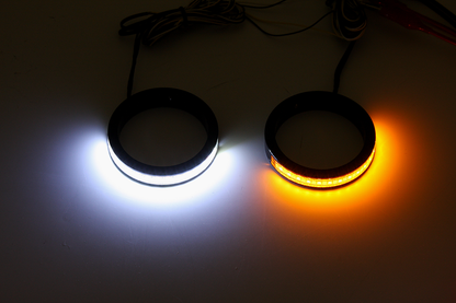 Custom Dynamics 37mm Wrap Arounds Fork LED Turn Signals 2016-2020 Harley Street